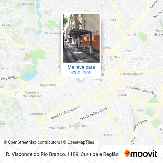 R. Visconde do Rio Branco, 1189 mapa