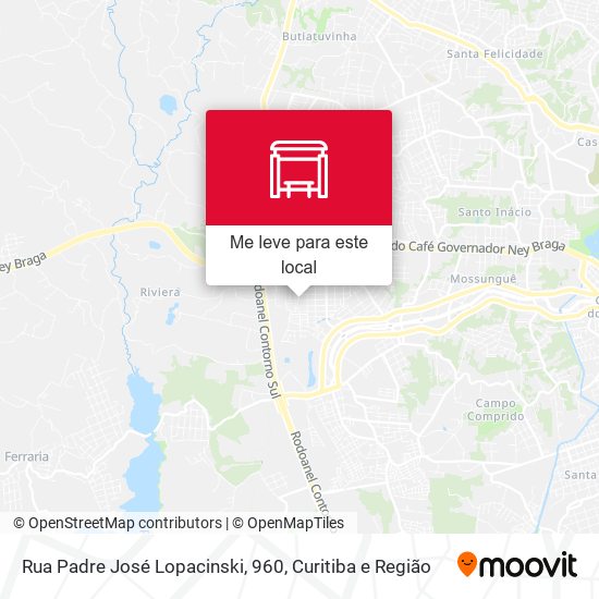 Rua Padre José Lopacinski, 960 mapa