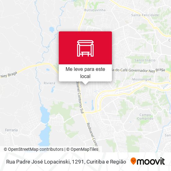 Rua Padre José Lopacinski, 1291 mapa
