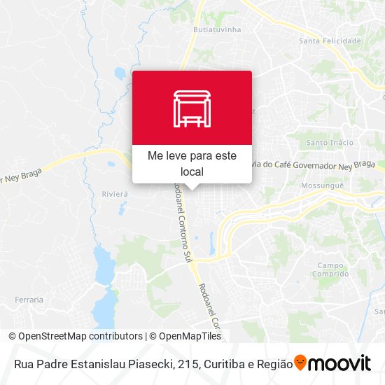 Rua Padre Estanislau Piasecki, 215 mapa