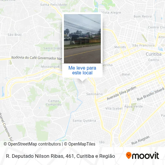 R. Deputado Nilson Ribas, 461 mapa