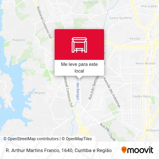 R. Arthur Martins Franco, 1640 mapa