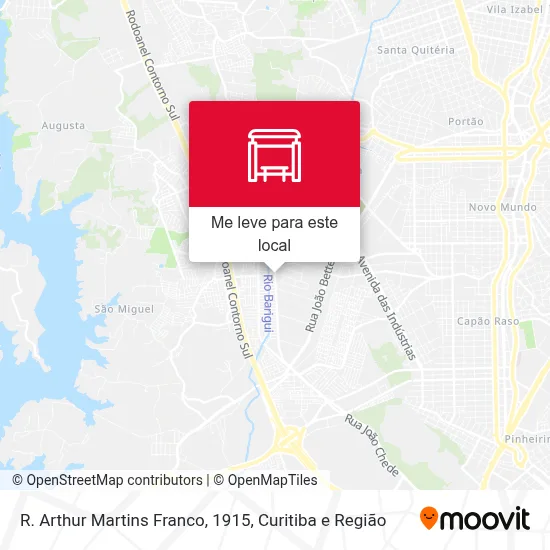 R. Arthur Martins Franco, 1915 mapa