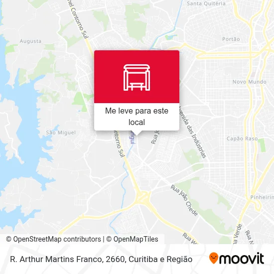 R. Arthur Martins Franco, 2660 mapa