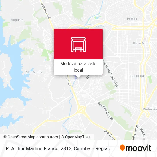 R. Arthur Martins Franco, 2812 mapa