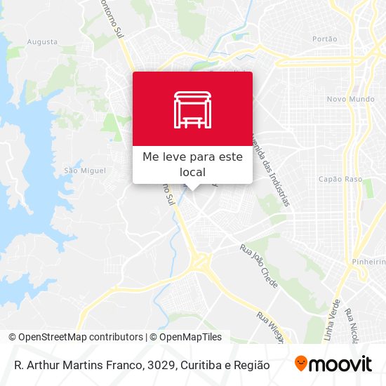 R. Arthur Martins Franco, 3029 mapa