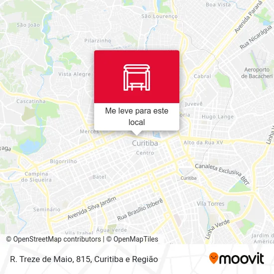 R. Treze de Maio, 815 mapa