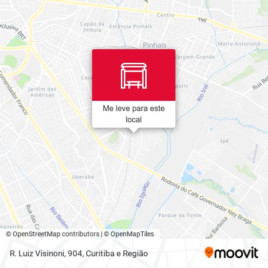R. Luiz Visinoni, 904 mapa