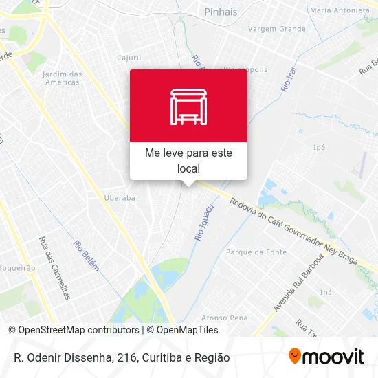 R. Odenir Dissenha, 216 mapa