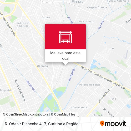 R. Odenir Dissenha 417 mapa