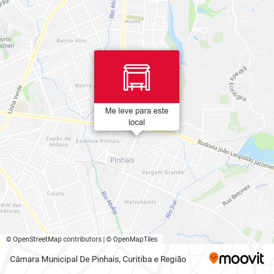 Câmara Municipal De Pinhais mapa