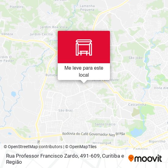 Rua Professor Francisco Zardo, 491-609 mapa