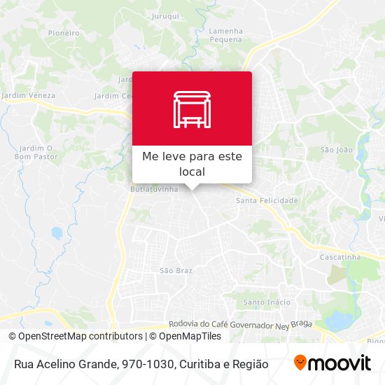Rua Acelino Grande, 970-1030 mapa