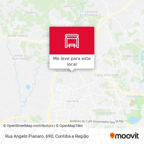 Rua Angelo Pianaro, 690 mapa