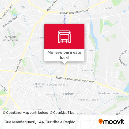 Rua Mandaguaçú, 144 mapa