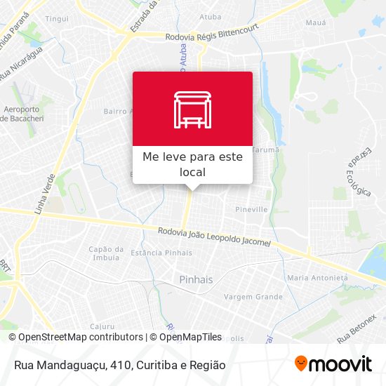 Rua Mandaguaçu, 410 mapa