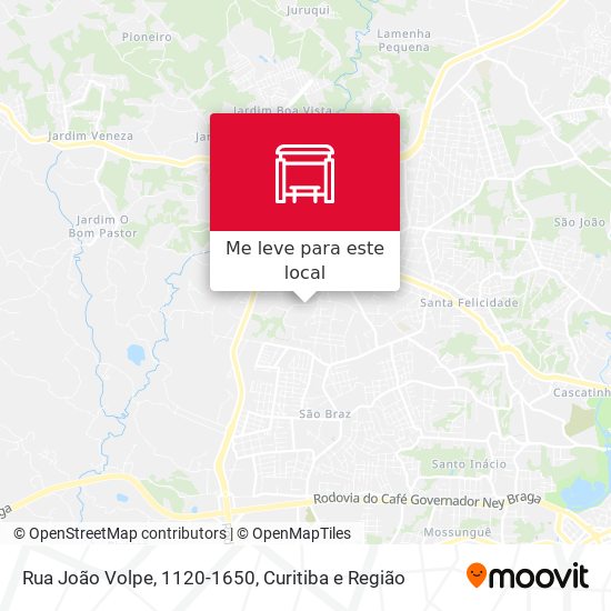 Rua João Volpe, 1120-1650 mapa