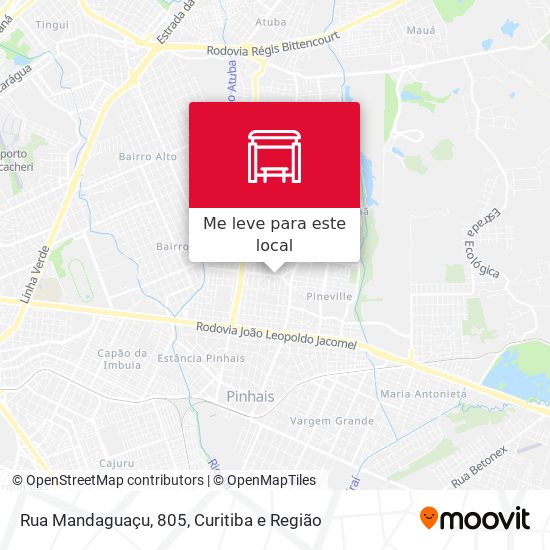Rua Mandaguaçu, 805 mapa