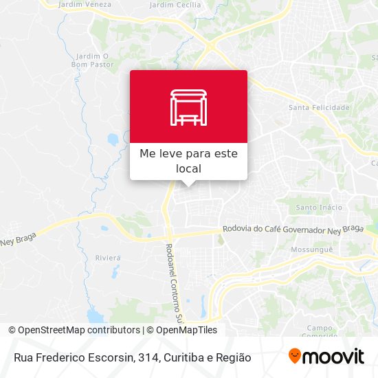Rua Frederico Escorsin, 314 mapa