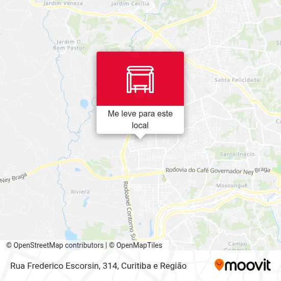 Rua Frederico Escorsin, 314 mapa