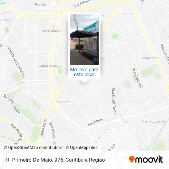 R. Primeiro De Maio, 976 mapa