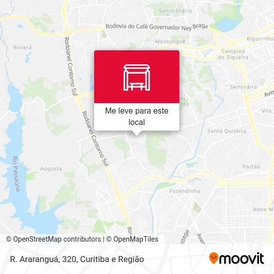 R. Araranguá, 320 mapa
