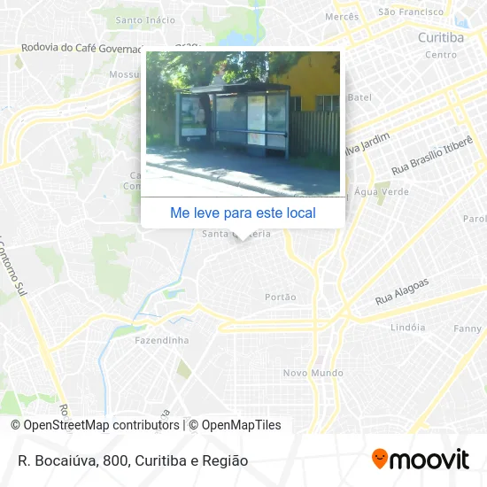 R. Bocaiúva, 800 mapa