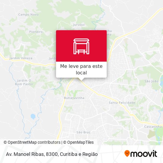 Av. Manoel Ribas, 8300 mapa