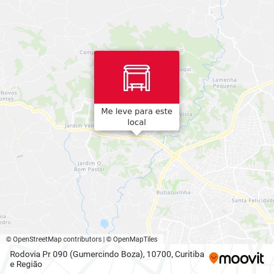 Rodovia Pr 090 (Gumercindo Boza), 10700 mapa