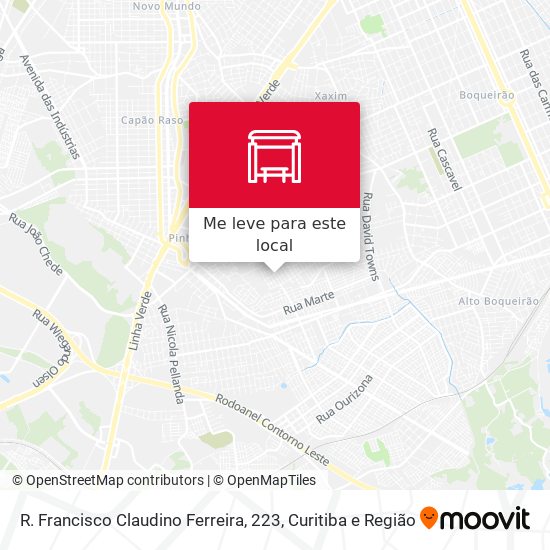 R. Francisco Claudino Ferreira, 223 mapa