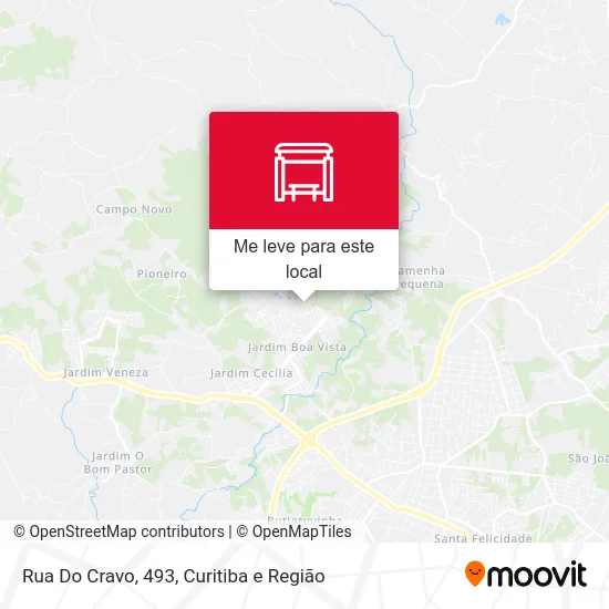 Rua Do Cravo, 493 mapa