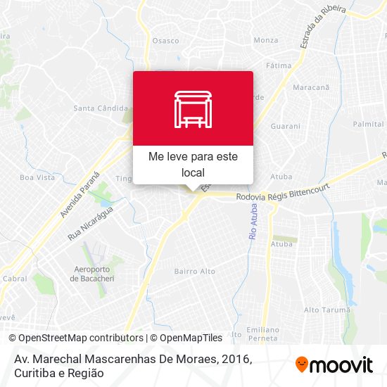 Av. Marechal Mascarenhas De Moraes, 2016 mapa