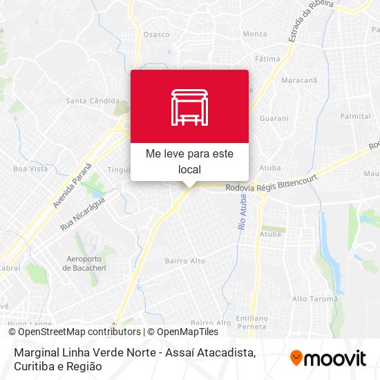 Marginal Linha Verde Norte - Assaí Atacadista mapa