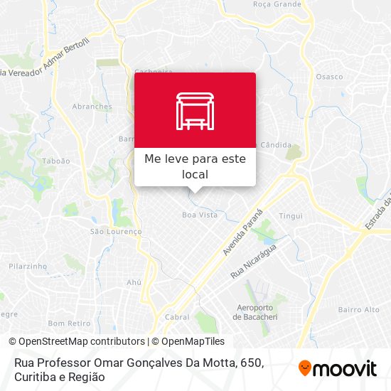 Rua Professor Omar Gonçalves Da Motta, 650 mapa