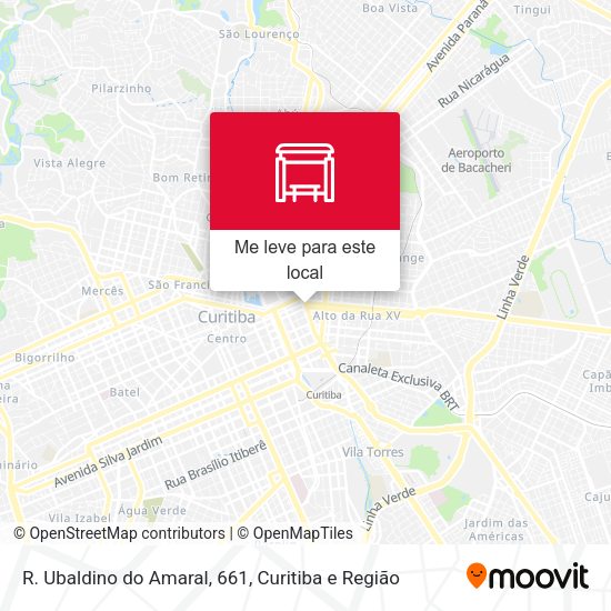 R. Ubaldino do Amaral, 661 mapa