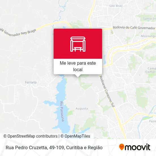 Rua Pedro Cruzetta, 49-109 mapa