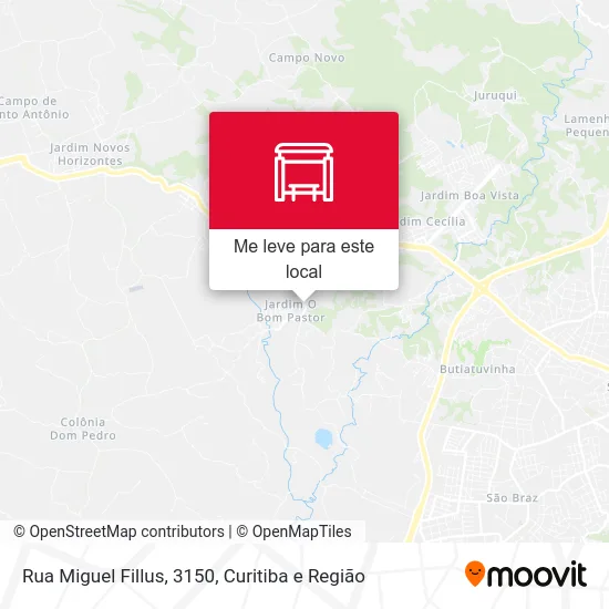 Rua Miguel Fillus, 3150 mapa