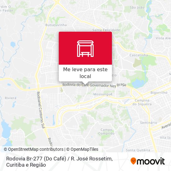 Rodovia Br-277 (Do Café) / R. José Rossetim mapa