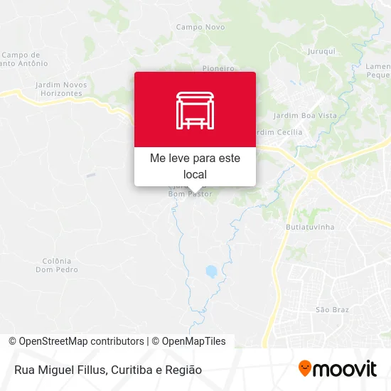 Rua Miguel Fillus mapa