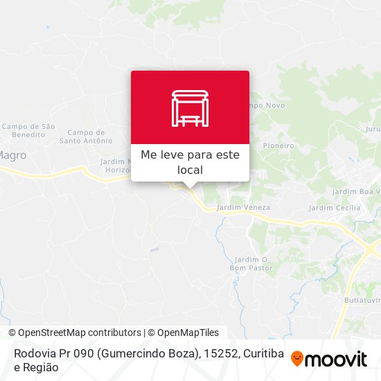 Rodovia Pr 090 (Gumercindo Boza), 15252 mapa
