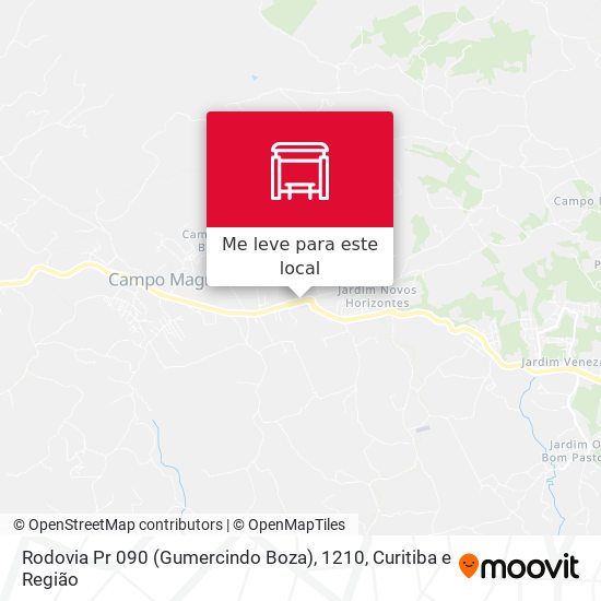 Rodovia Pr 090 (Gumercindo Boza), 1210 mapa