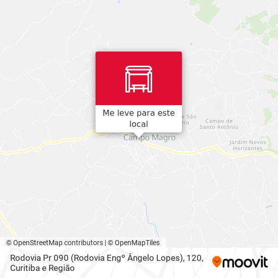 Rodovia Pr 090 (Rodovia Engº Ângelo Lopes), 120 mapa