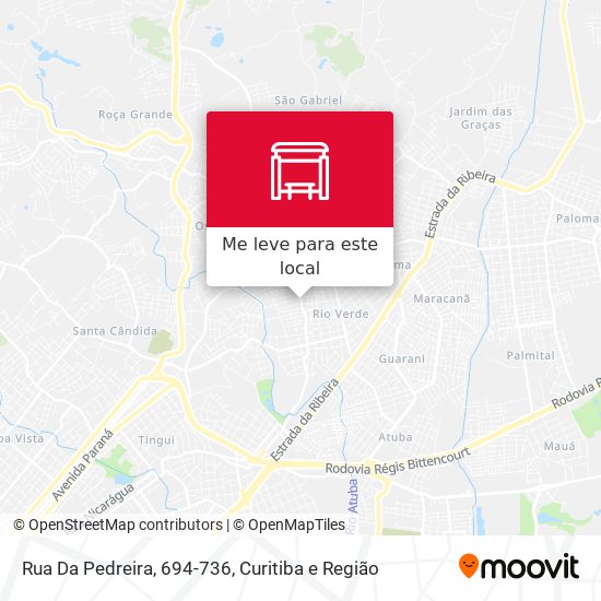 Rua Da Pedreira, 694-736 mapa