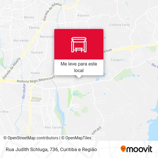Rua Judith Schluga, 736 mapa