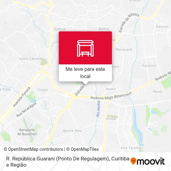 R. República Guarani (Ponto De Regulagem) mapa
