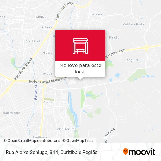 Rua Aleixo Schluga, 844 mapa