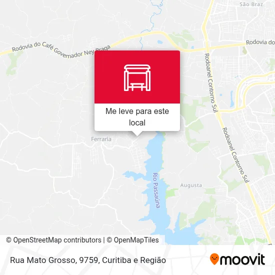 Rua Mato Grosso, 9759 mapa