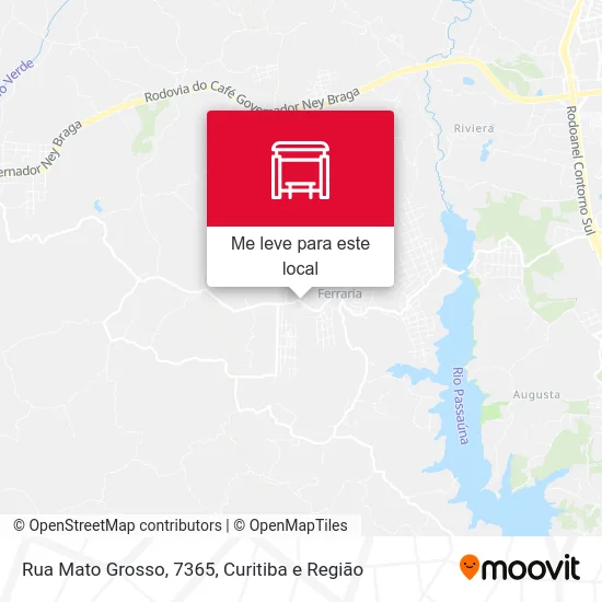 Rua Mato Grosso, 7365 mapa