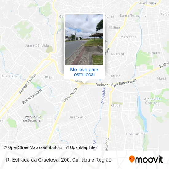 R. Estrada da Graciosa, 200 mapa