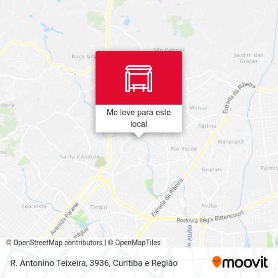 R. Antonino Teixeira, 3936 mapa